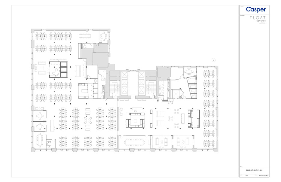 Plan for Float Design Studio's office for Casper