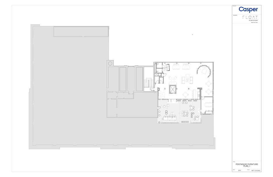 Plan for Float Design Studio's office for Casper