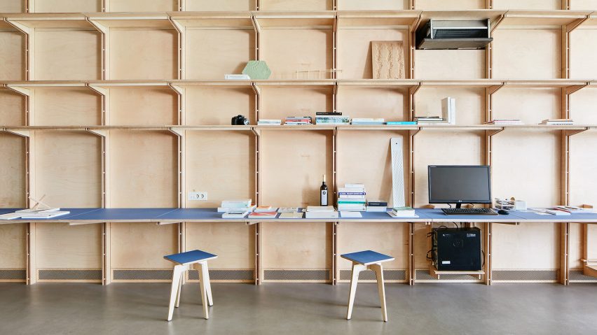 Barcelona warehouse transformed into flexible co-working space for architects and designers