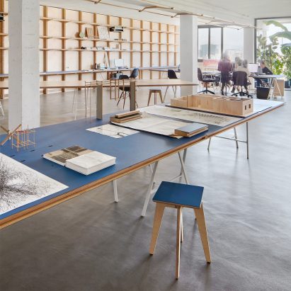 Barcelona warehouse transformed into flexible co-working space for architects and designers