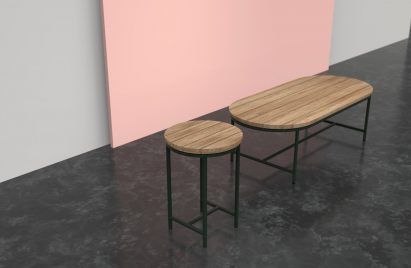 Milan: Contour Tables for Vincent Sheppard by Alain Gilles