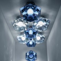Tom Dixon explores “futuristic optics” with lighting launches in Milan