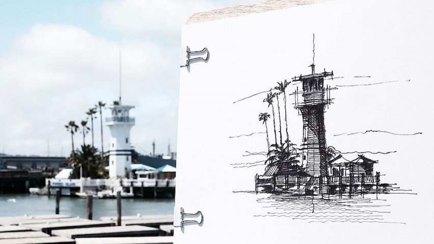 Dan Hogman's architectural sketches