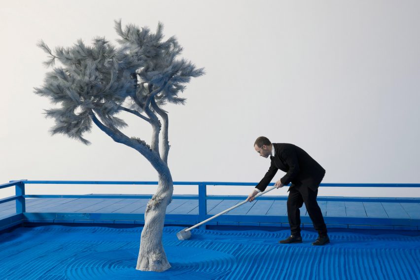 Daniel Arsham's Installation, Hourglass, at the High Museum of Art