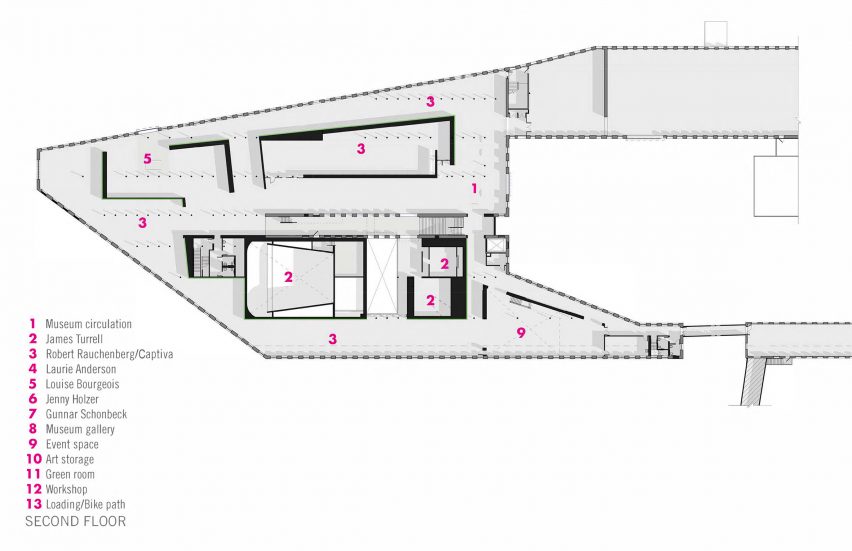 Plan of Bruner/Cott's MASS MoCA Extension