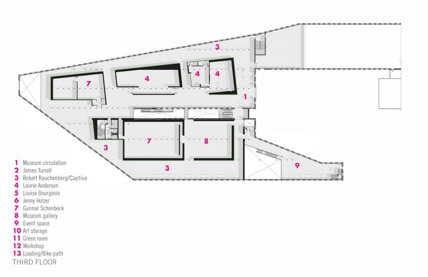 Plan of Bruner/Cott's MASS MoCA Extension