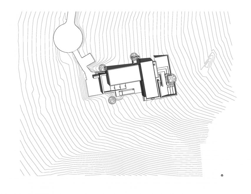 Plan for Franklin Mountain House by Hazelbaker Rush