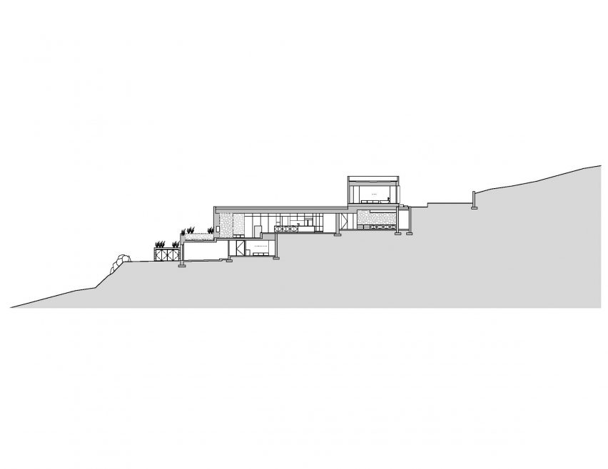 Section of Franklin Mountain House by Hazelbaker Rush