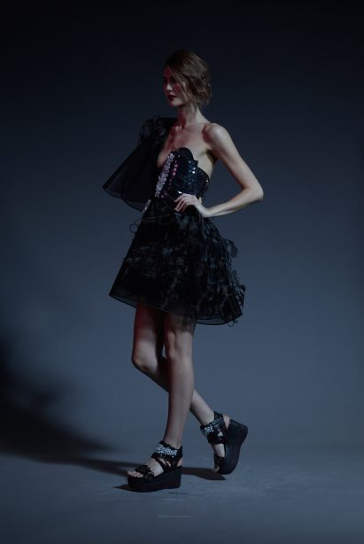 First dress made with graphene by Cute Circuit