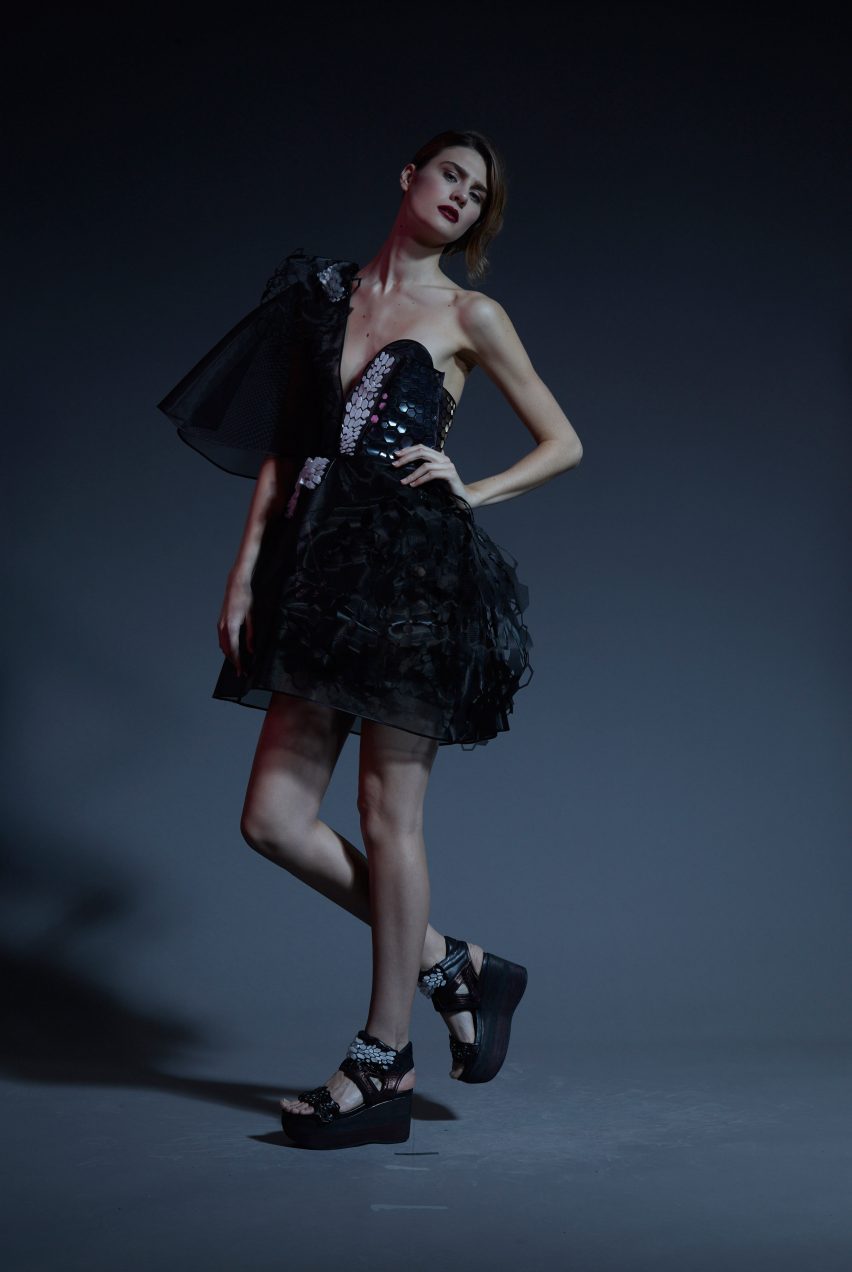 First dress made with graphene by Cute Circuit