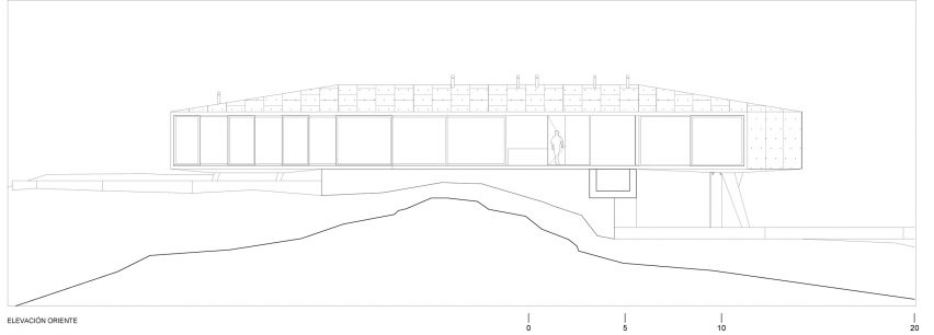 Section of GZ House by Studio Cáceres Lazo