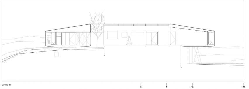 Plan of GZ House by Studio Cáceres Lazo