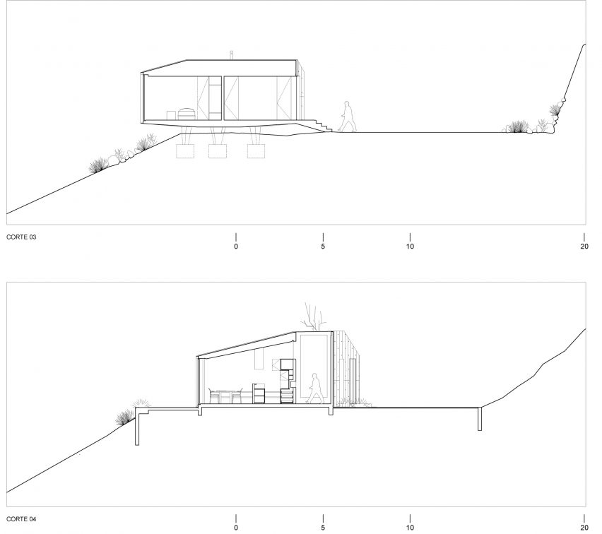 Plan of GZ House by Studio Cáceres Lazo