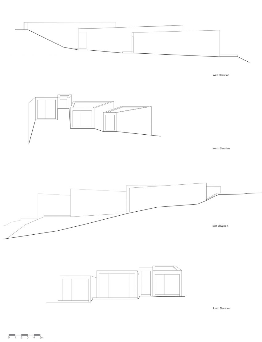 Elevation for House in Achladies by Lydia Xynogala