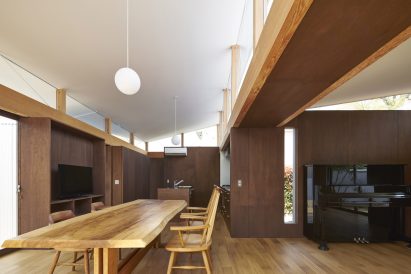 House with Gardens and Roofs by Arii Irie Architects