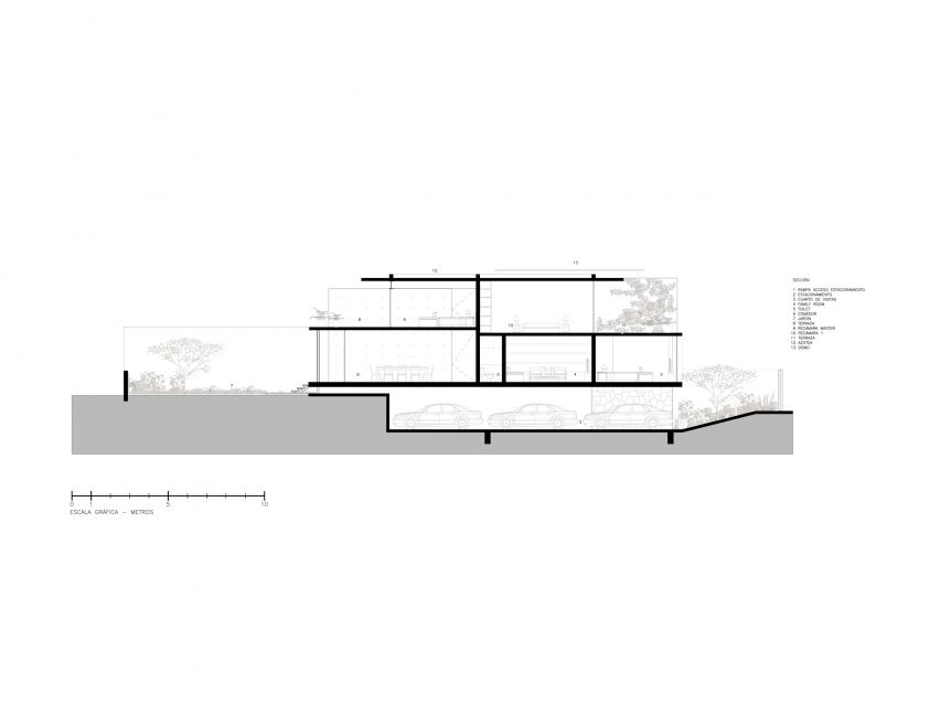 Section Monte Caucaso by JJRR/Arquitectura