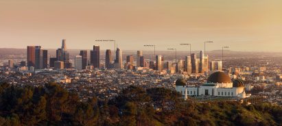 Los Angeles skyline in 2030