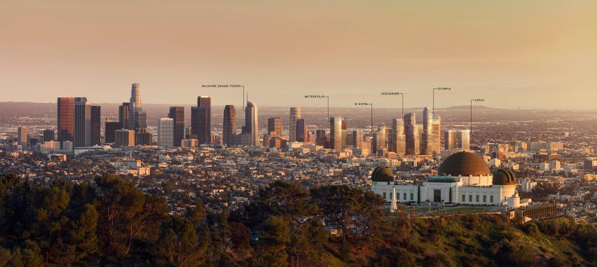 Los Angeles skyline in 2030