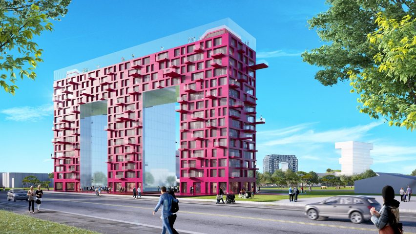 MVRDV’s letter-shaped housing blocks will spell out HOME across old army barracks