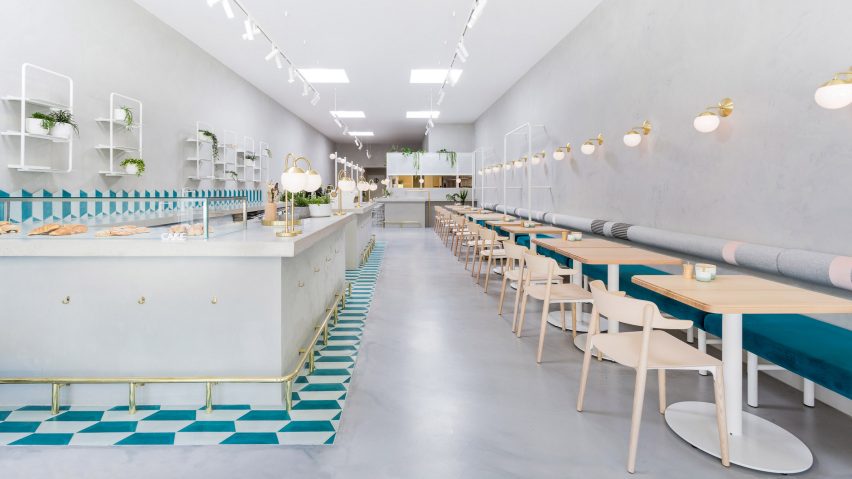 Biasol creates Melbourne cafe interior based on 1950s Greek delicatessens