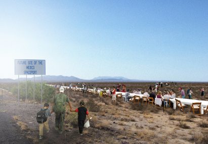 No-To-Scale imagines Donald Trump's US-Mexico wall as a 1,954-mile-long dinner table