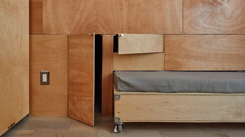 Peter Kostelov's renovated uptown Manhattan apartment with pull-out furniture