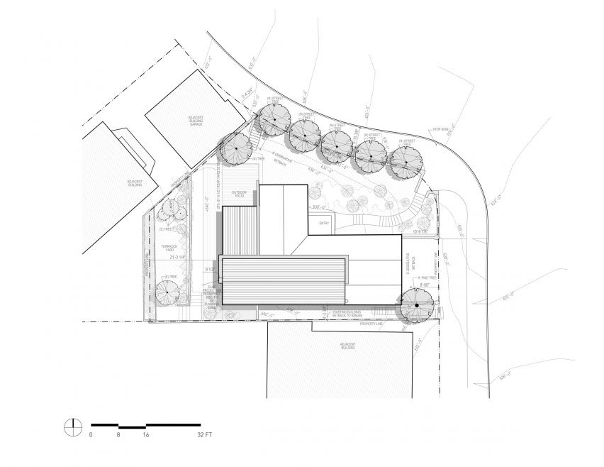 Site plan of A-to-Z House by SAW