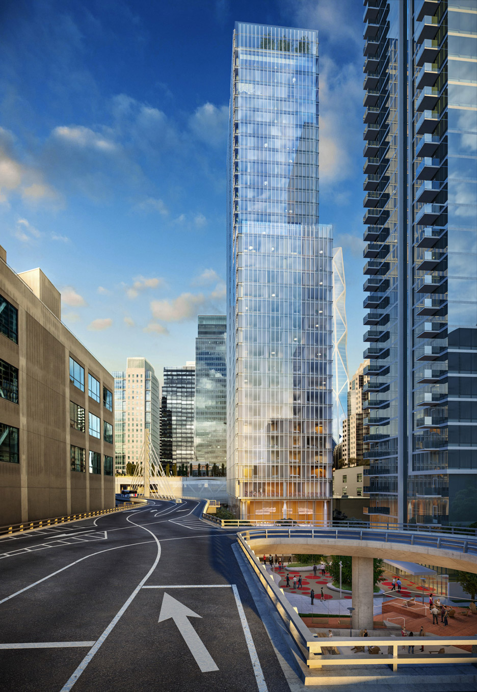 555 Howard Tower, Renderings by Steelblue, Architecture by Renzo Piano Building Workshop in collaboration with Mark Cavagnero Associates