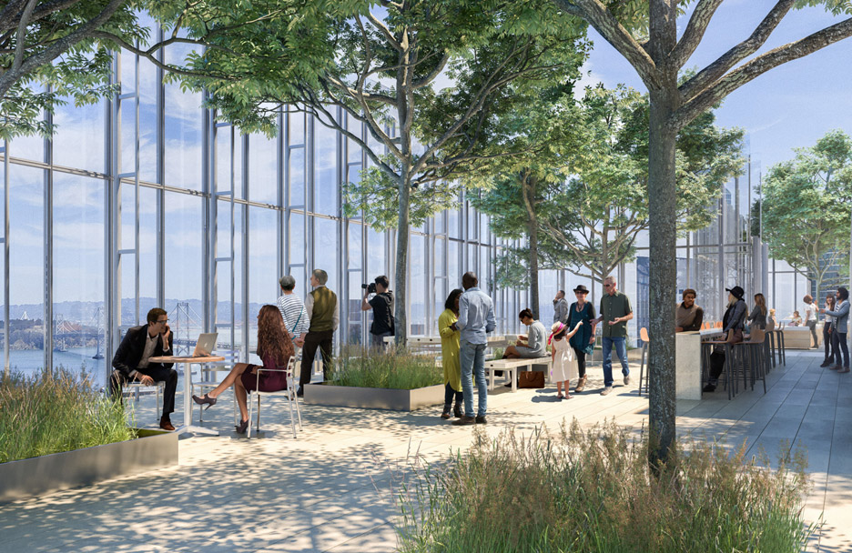 555 Howard Tower, Renderings by Steelblue, Architecture by Renzo Piano Building Workshop in collaboration with Mark Cavagnero Associates