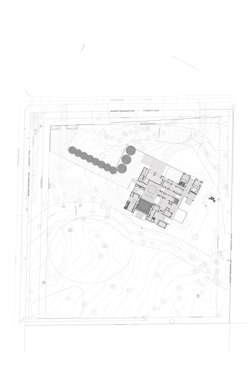 Plan of Stone Court Villa by Masa Studio Architects