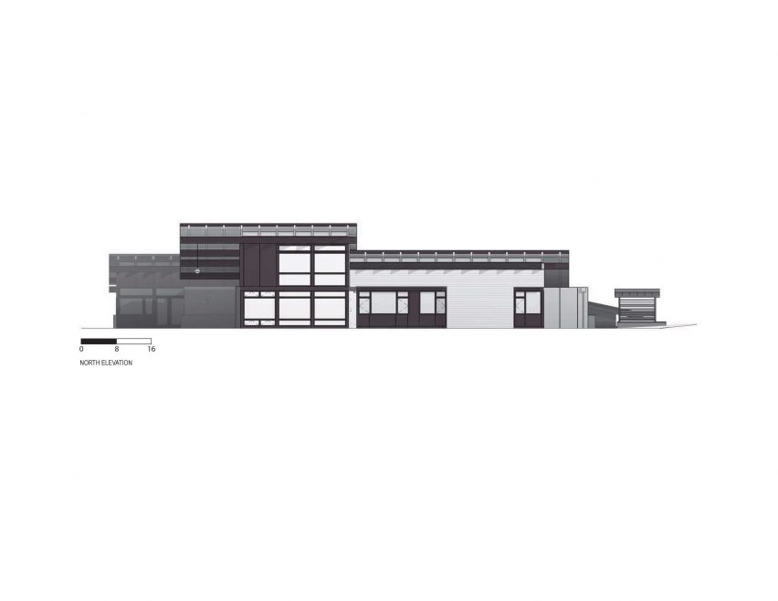Elevation of Tumble Creek Cabin by Coates Design