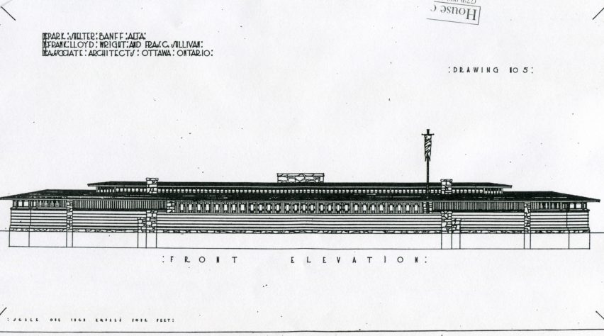 Unbuilt Banff Pavilion - Frank Lloyd Wright Revival Initiative