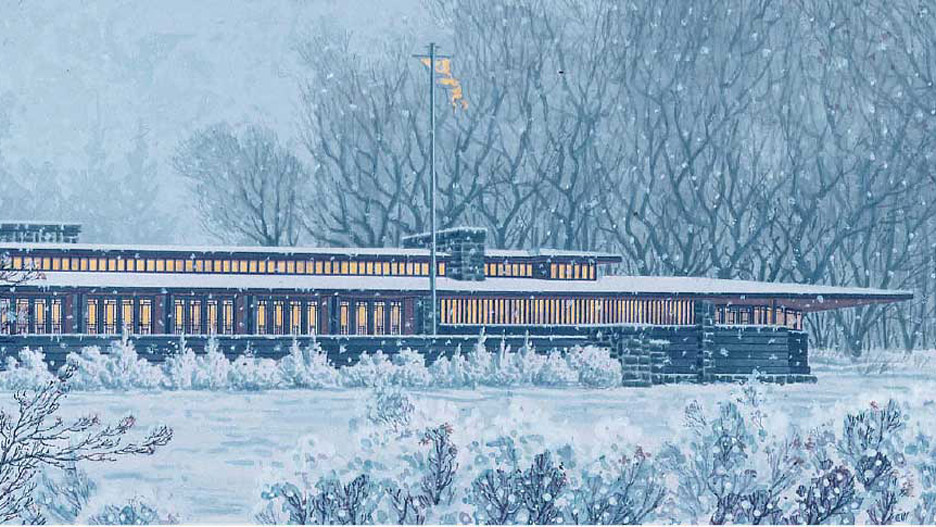 Unbuilt Banff Pavilion - Frank Lloyd Wright Revival Initiative