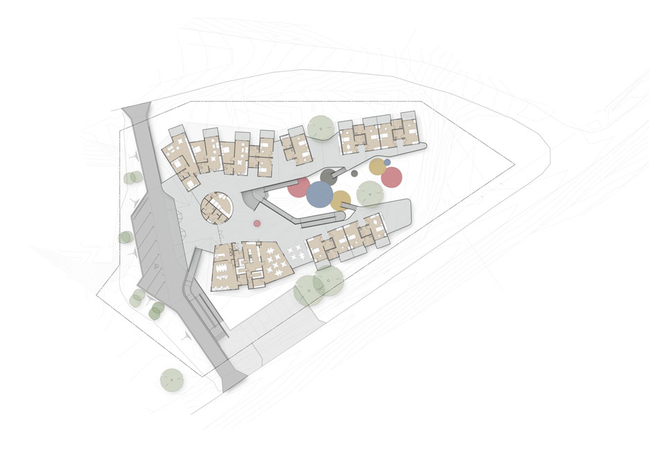 Plan for Walumba Aged Care Center by Iredale Pedersen Hook Architects