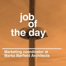 Job of the day: marketing coordinator at Marks Barfield Architects