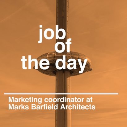 Job of the day: marketing coordinator at Marks Barfield Architects