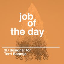 Job of the day: 3D designer for Tord Boontje