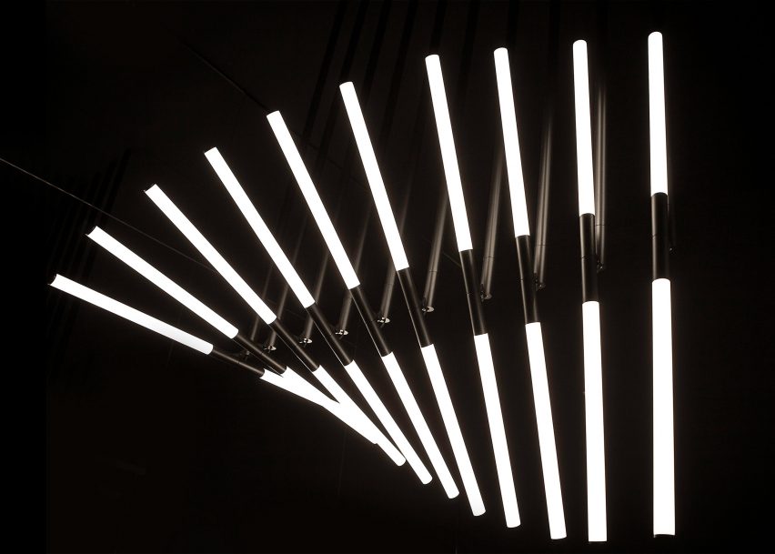OMA’s XY 180 lighting can be used to create geometric patterns