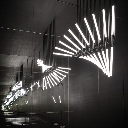 OMA’s XY 180 lighting can be used to create geometric patterns