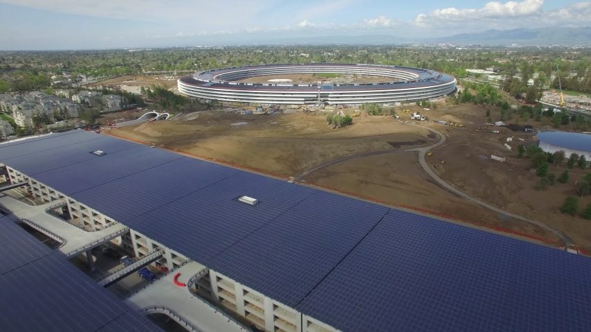 Apple Park drone footage by Matthew Roberts