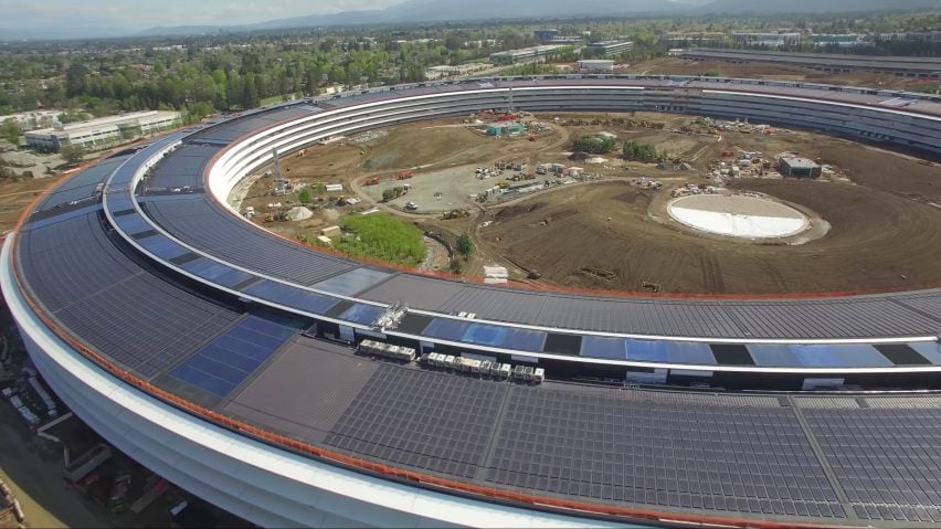 Apple Park drone footage by Matthew Roberts