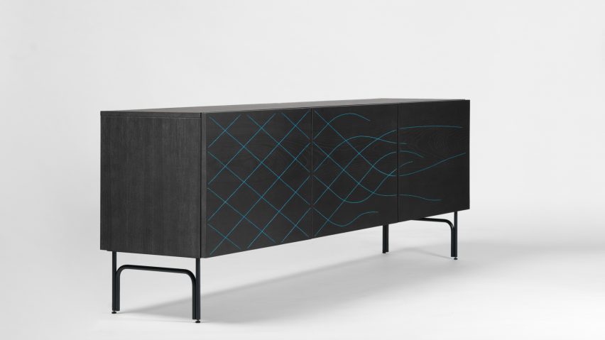 BD Barcelona showcases Färg & Blanche’s wood-stitching skills with Couture cabinet range