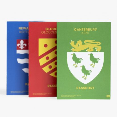 Passport design by Tim Gambell and Alfons Hooikaas