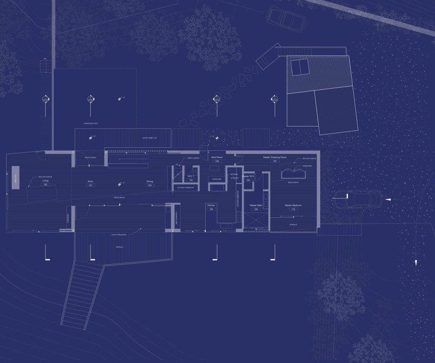Plan of Chilmark House by Organschi and Schiller