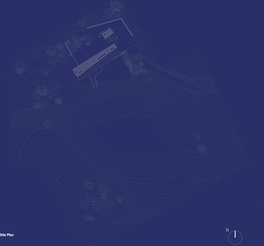 Plan of Chilmark House by Organschi and Schiller
