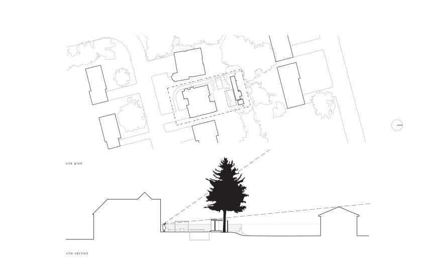 Plan for Clearview Pavilion by Amantea Architects
