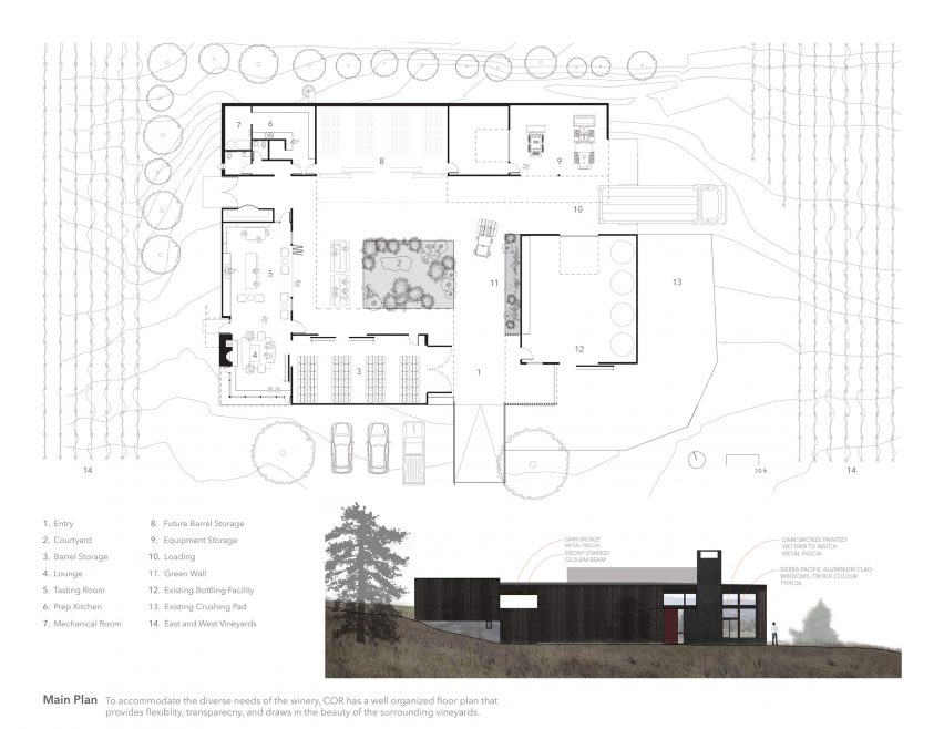 Plan of COR cellars by goCStudio