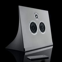 David Adjaye creates concrete speaker with “directional form” for Master & Dynamic