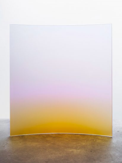 Ombre glass screens and chairs by Germans Ermičs