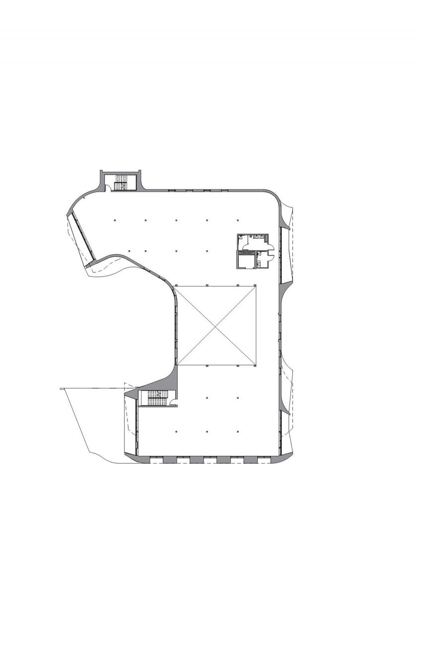 Plan for One North offices by Holst Architecture